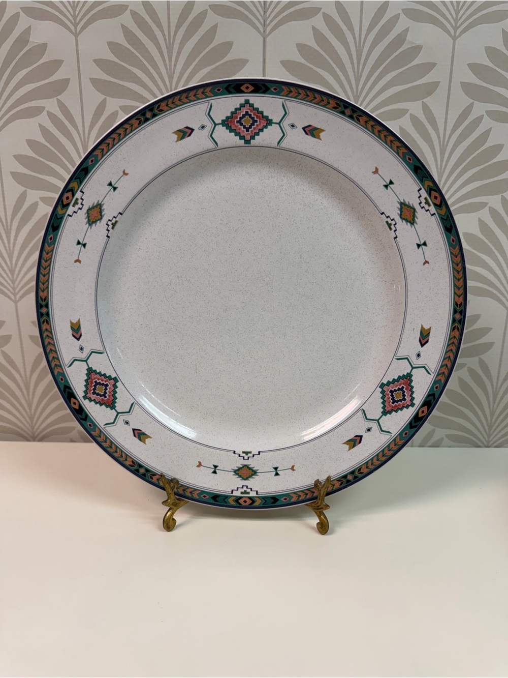 Vintage Studio Nova Adirondack Southwestern Design Dinner Plate